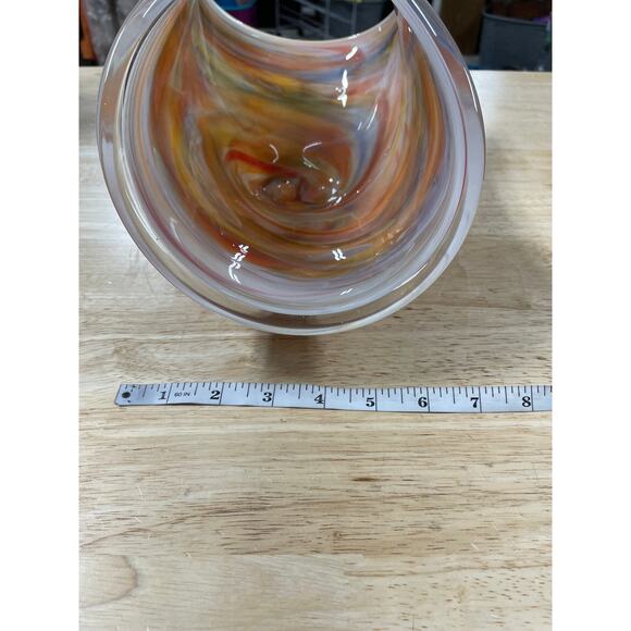 White Cristal Italy Murano Masters Hand Blown Art Sculpture Italian Glass EUC - Picture 6 of 6